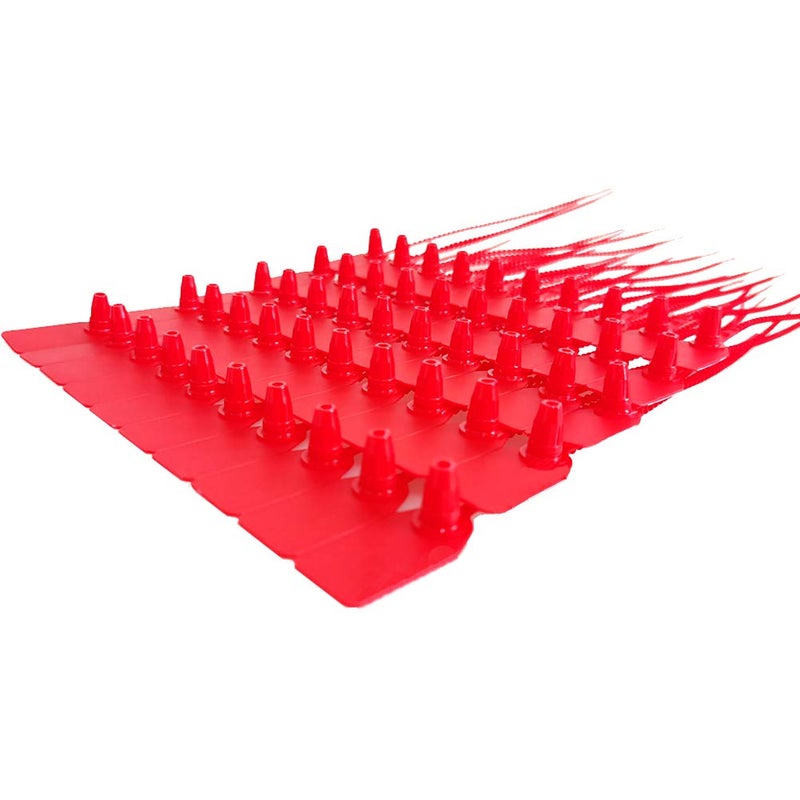 AOMGD 100 Pcs Plastic Tamper Seals Fire Extinguisher Tags,Pull-Tite Security Retail Anti-Theft Self-Locking Shoe Tag,Anti-Tamper Disposable Plastic Seals 250mm Length (Red) - Image 2